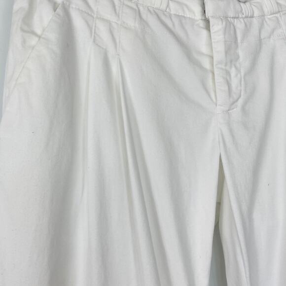 Abs by Allen Schwartz White Woven Wide Leg Pants - Picture 6 of 13